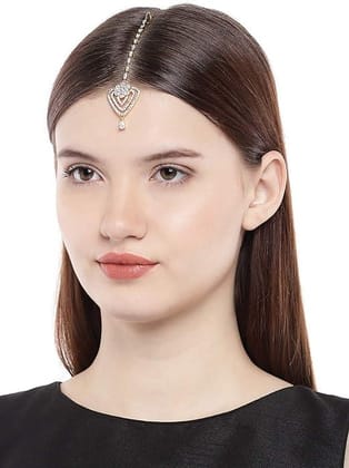Dual Tone Plated Contemporary Style Delicate American Diamon