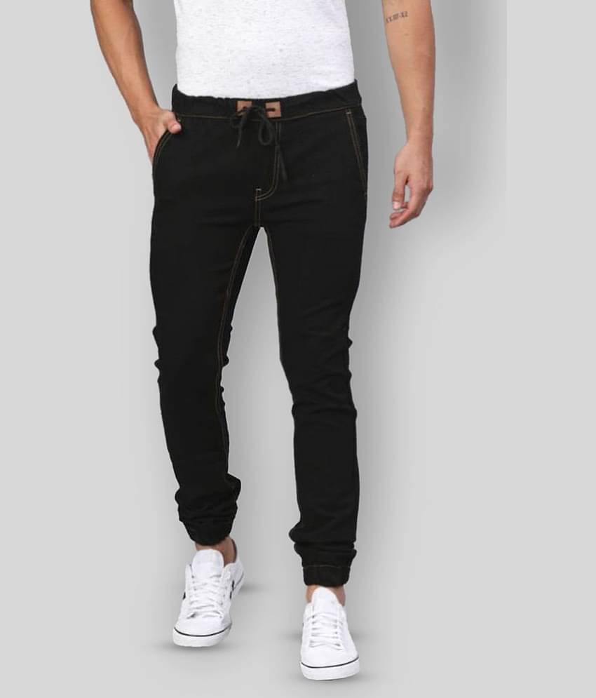 Urbano Fashion - Black Cotton Blend Slim Fit Men's Jeans ( Pack of 1 )