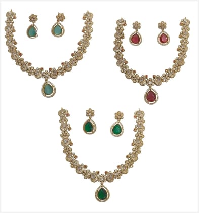 Elegant Gold Layered Necklace Set