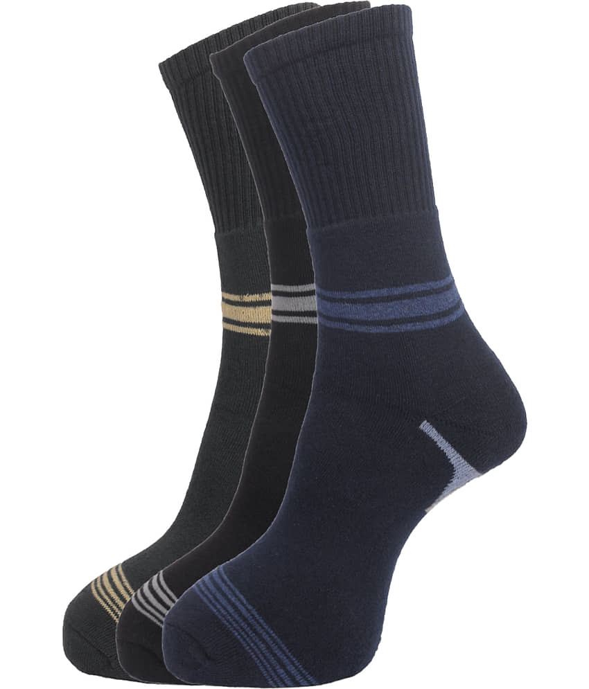 Dollar Socks Multi Casual Full Length Socks Pack of 3