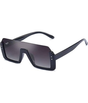 PIRASO Black Square Sunglasses ( Pack of 1 )