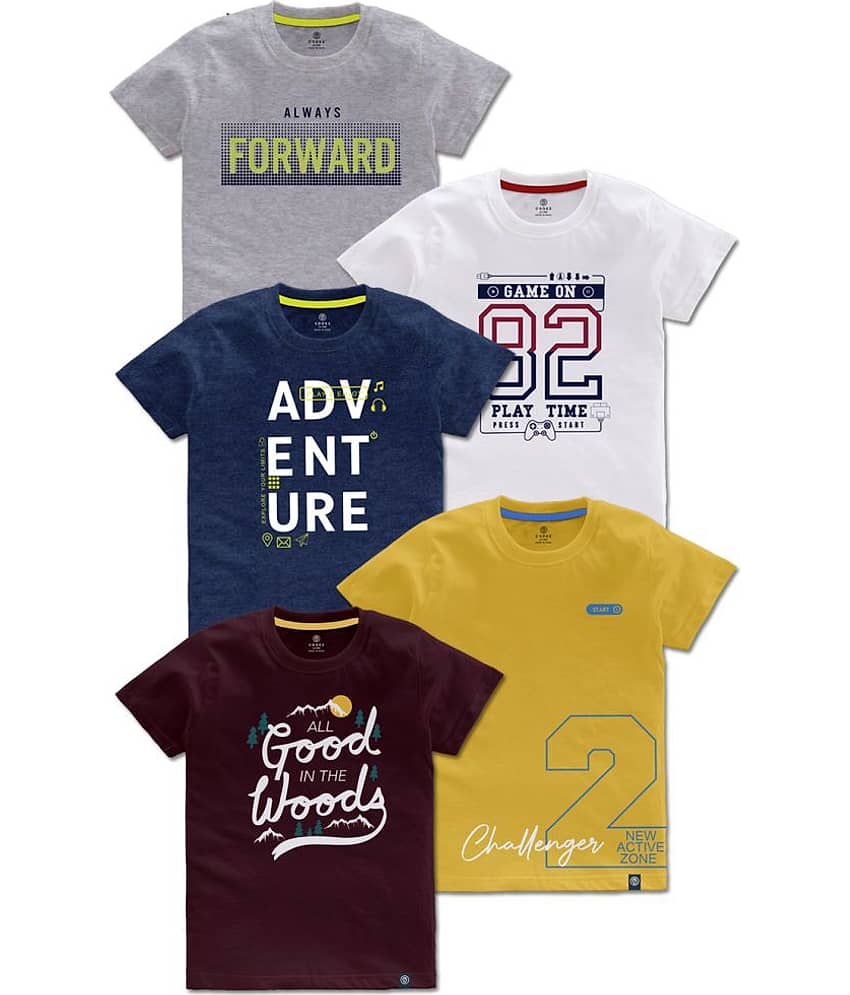 CODEZ Pack of 1 Boys Cotton T-Shirt ( Multicolor )