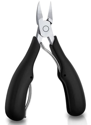 Skypearll Toe Nail Clipper, Professional Thick & Ingrown Toenail Correction Tool, Pedicure Clippers Toe Nail Cutter for Men & Women, Super Sharp Curved Blade Grooming Tool | Black | Skypearll Toe Nail Clipper, Professional Thick & Ingrown Toenail Correct