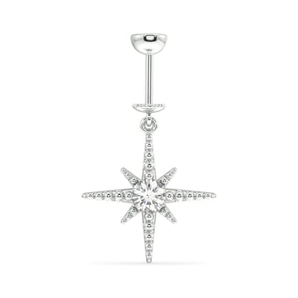Zirconia snow burst - Screw Helix Hanging-Screw studs