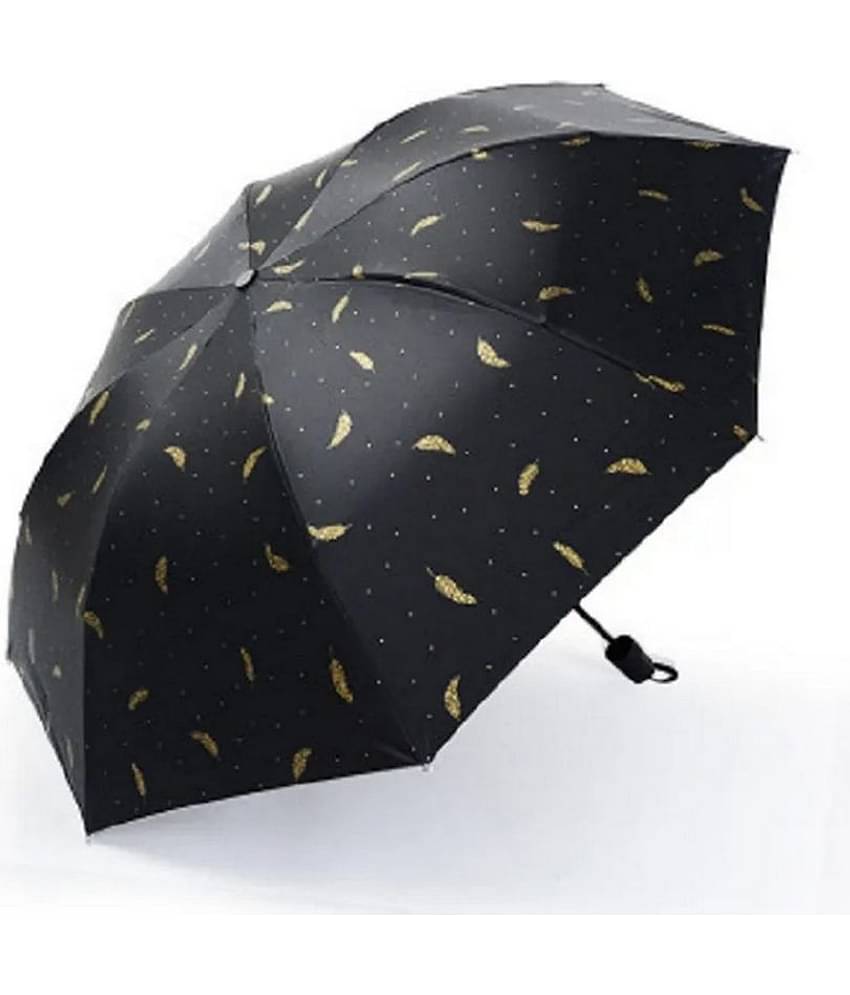 Infispace Black 3 Fold Umbrella