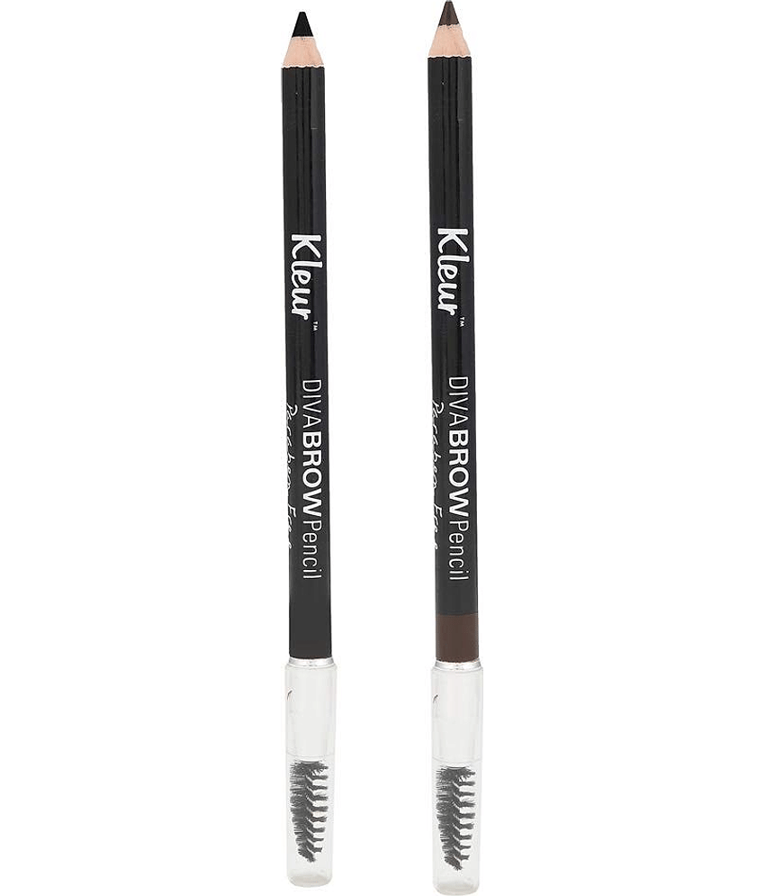 Kleur Black & brown eyebrow Brow Pencil Black 2 g
