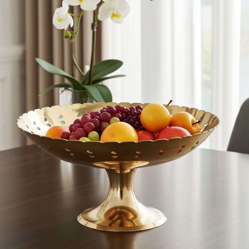 Brass Pan Jali Bata Bowl No.9 (ZMAS228 F)