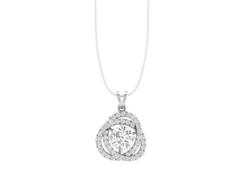 Twisted Together Solitaire Necklace