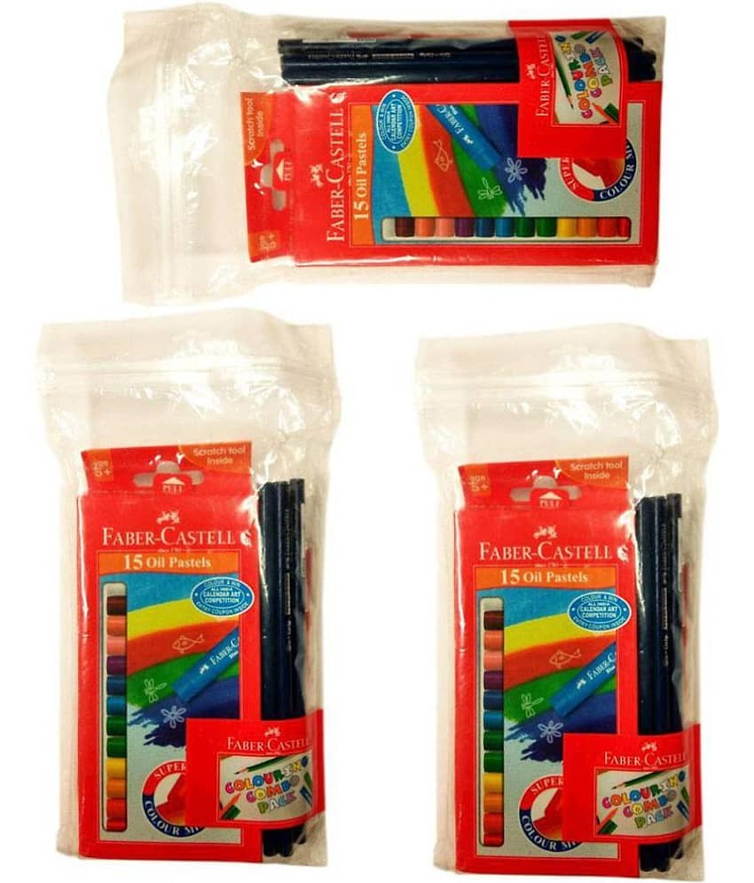 FABER CASTELL COLORING COMBO PACK OF 3