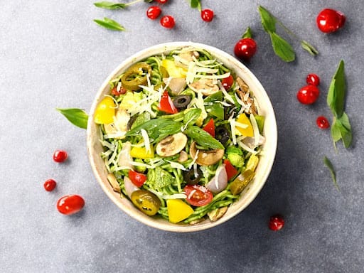 Hand Crushed Garlic Pesto Spaghetti