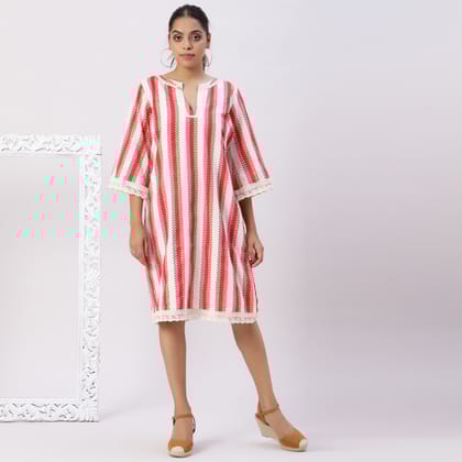 Cotton Striper Dress-S
