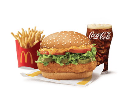 McSpicy Deluxe Chicken Burger Combo