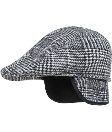 Zacharias - Gray Woollen Men's Cap ( Pack of 1 )