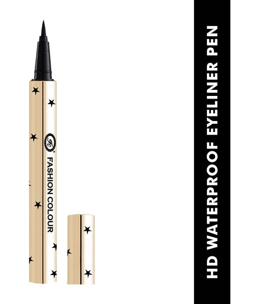 Fashion Colour - Black Matte Eye Liner Liquid ( Pack of 1 )