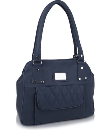 The monaina crapt Shoulder Bag PU Set of 1 ( Blue )