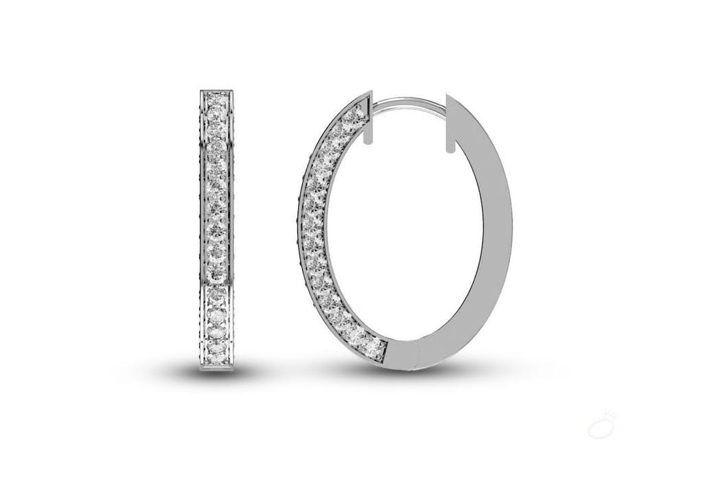 Single Band Classic Hoop Earrings