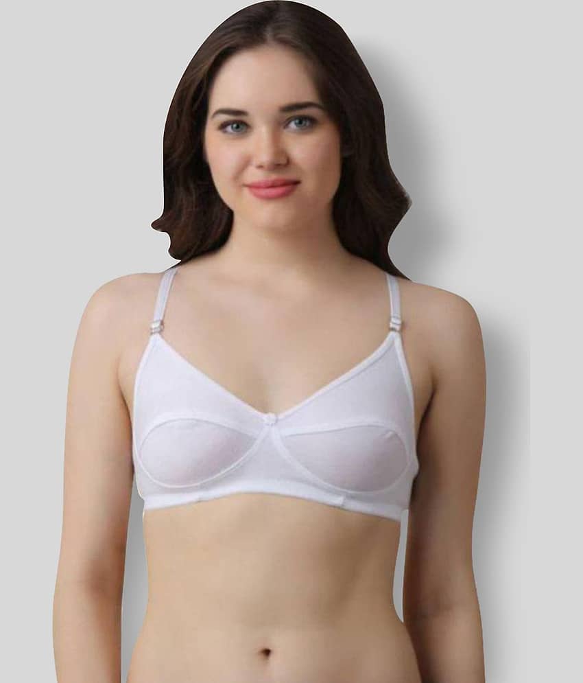 Kiran Enterprises Pack of 3 Cotton Non Padded Women's T-Shirt Bra ( Multi Color )