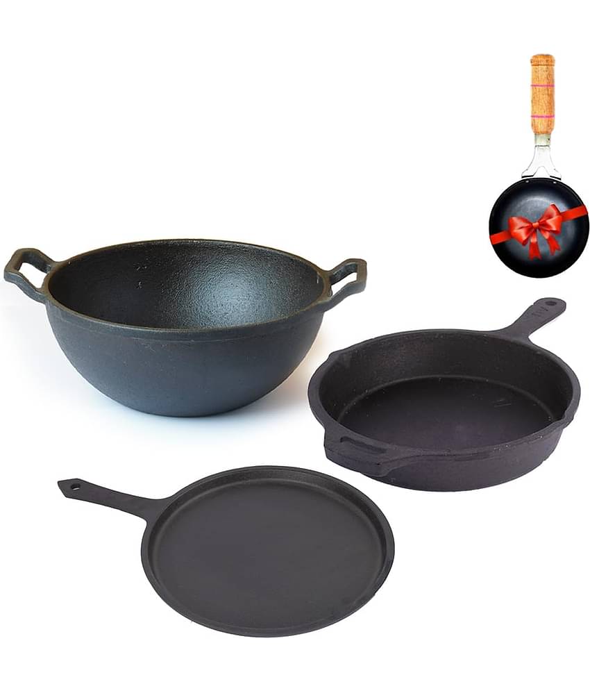 The Indus Valley Black Cast Iron ( Set of 4 )