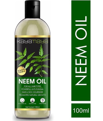Kayamaya 100% Pure Neem Oil for Hair & Skin Oil 100 mL