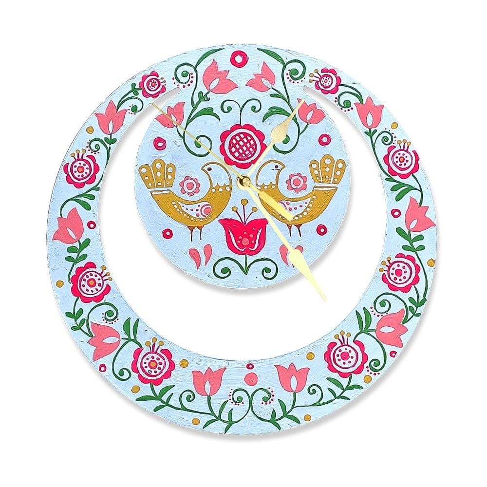 Scandinavian Art on Moon Clock DIY Kit by Penkraft