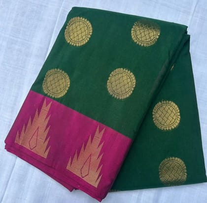 Elegant Traditional Indian Saree in Red and Gold