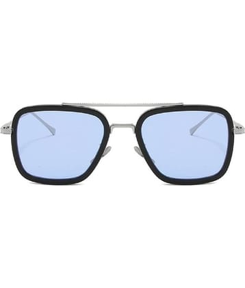 Kanny Devis - Silver Rectangular Sunglasses ( Pack of 1 )