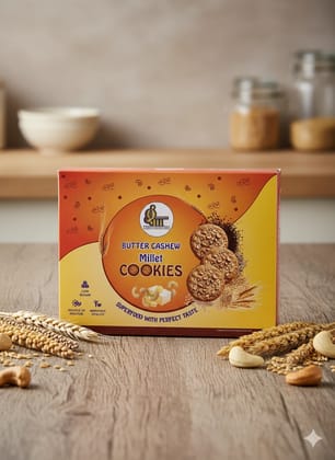 Success Arrow Superfoods Butter Cashew Millet Cookie Pack of 2 -200 gm each