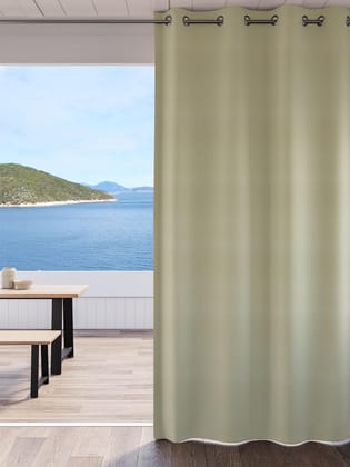 DDECOR - 100% PolyesterPlains And Textures PatternLarge Door 9 Ft|135 CM X 270 CM| - Beige