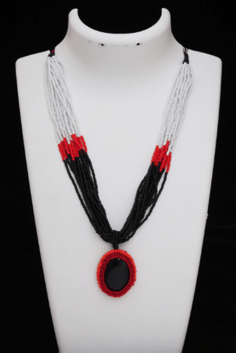 Sahaj Pendant Series Stone Bead Clump Necklace