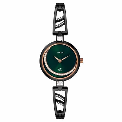 Timex Green Dial Women Analog Watch - TWEL15203-Green