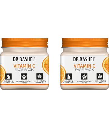 Dr.Rashel Vitamin C Face Pack,Brightens & Nourishes,For All Skin Type,45 Ml (Pack of 2)