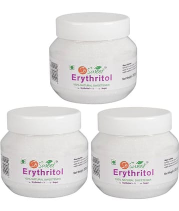 So Sweet Erythritol 100% Natural Sweetener 600gm for Diabetes - Sugar free (PO3) (200gm Each)