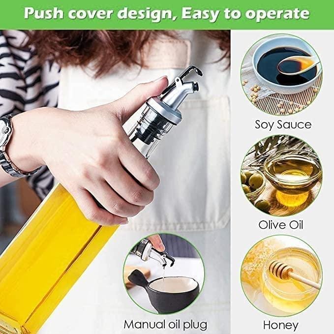Oil and Vinegar Glass Bottle Dispenser