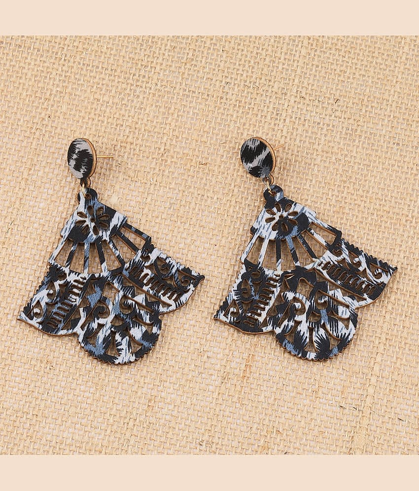 SILVER SHINE  Wonderful Attractive Wooden Light Weight Earrings for Girls and Women.