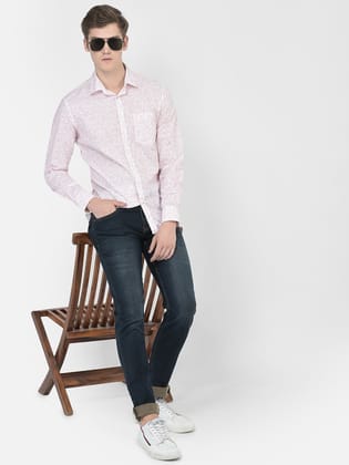 White Floral Shirt-S / White
