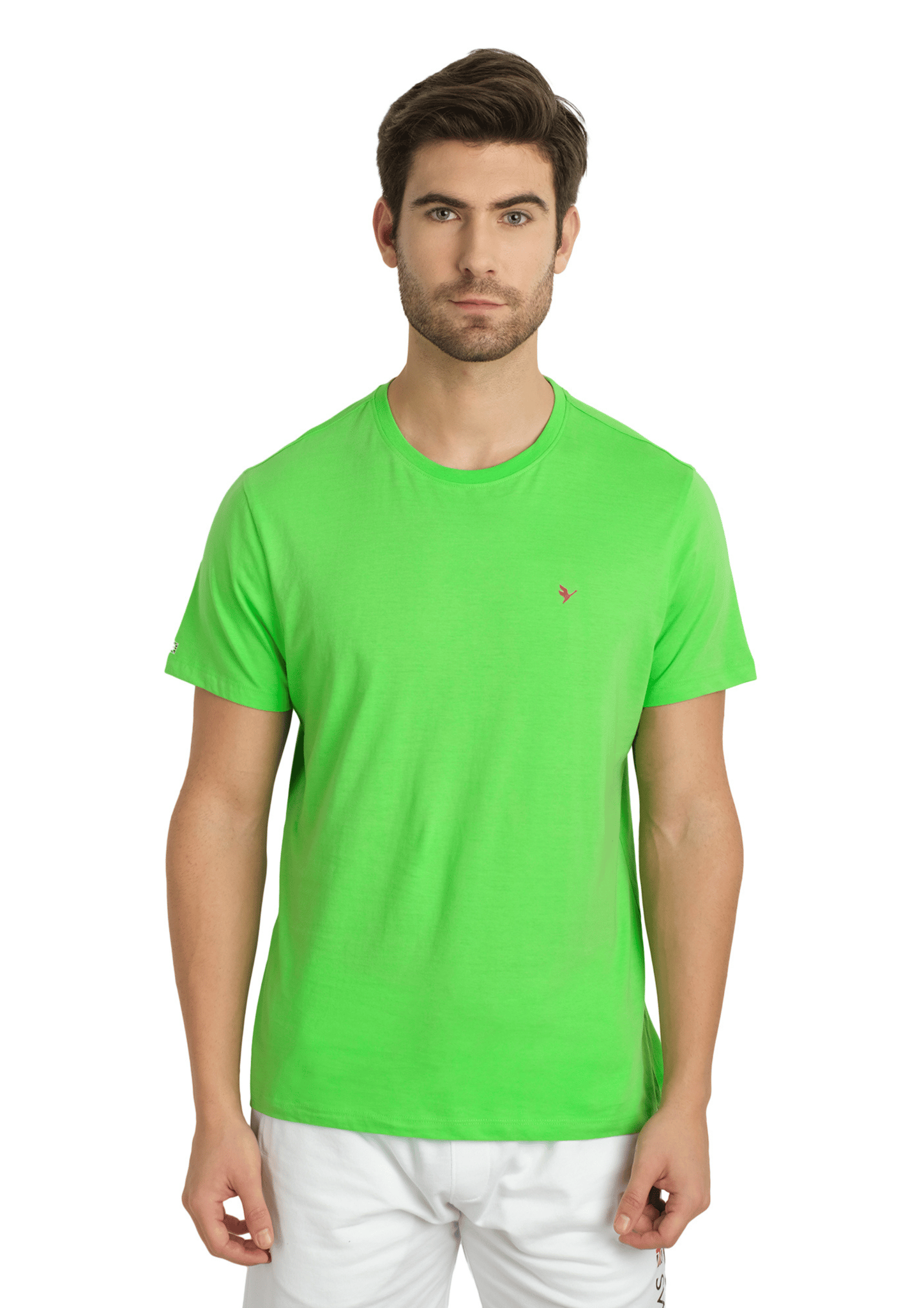 Mens Premium Cotton Half Sleeve Crew Neck T-Shirts-L