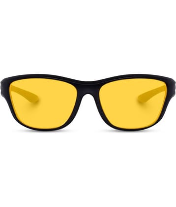 Kanny Devis - Black Wrap Around Sunglasses ( Pack of 1 )