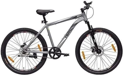 HERO Riot Grey 26 T (inch) Mountain Cycle (Single Speed, Grey, Only Front Suspension)