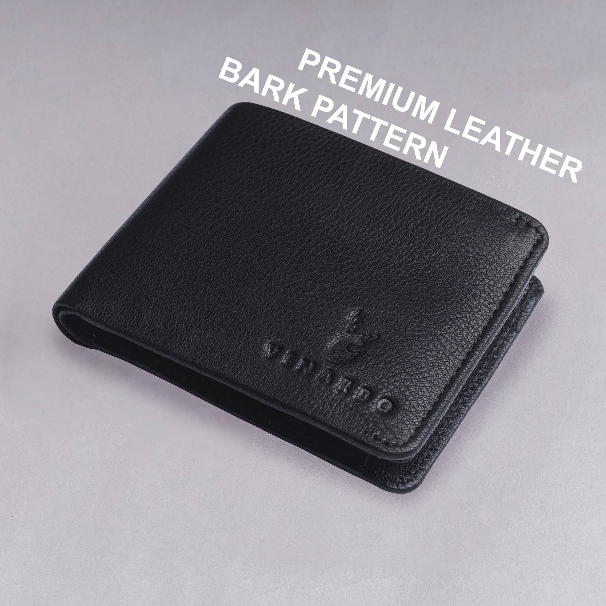 Neeson  MEN'S BLACK LEATHER WALLET