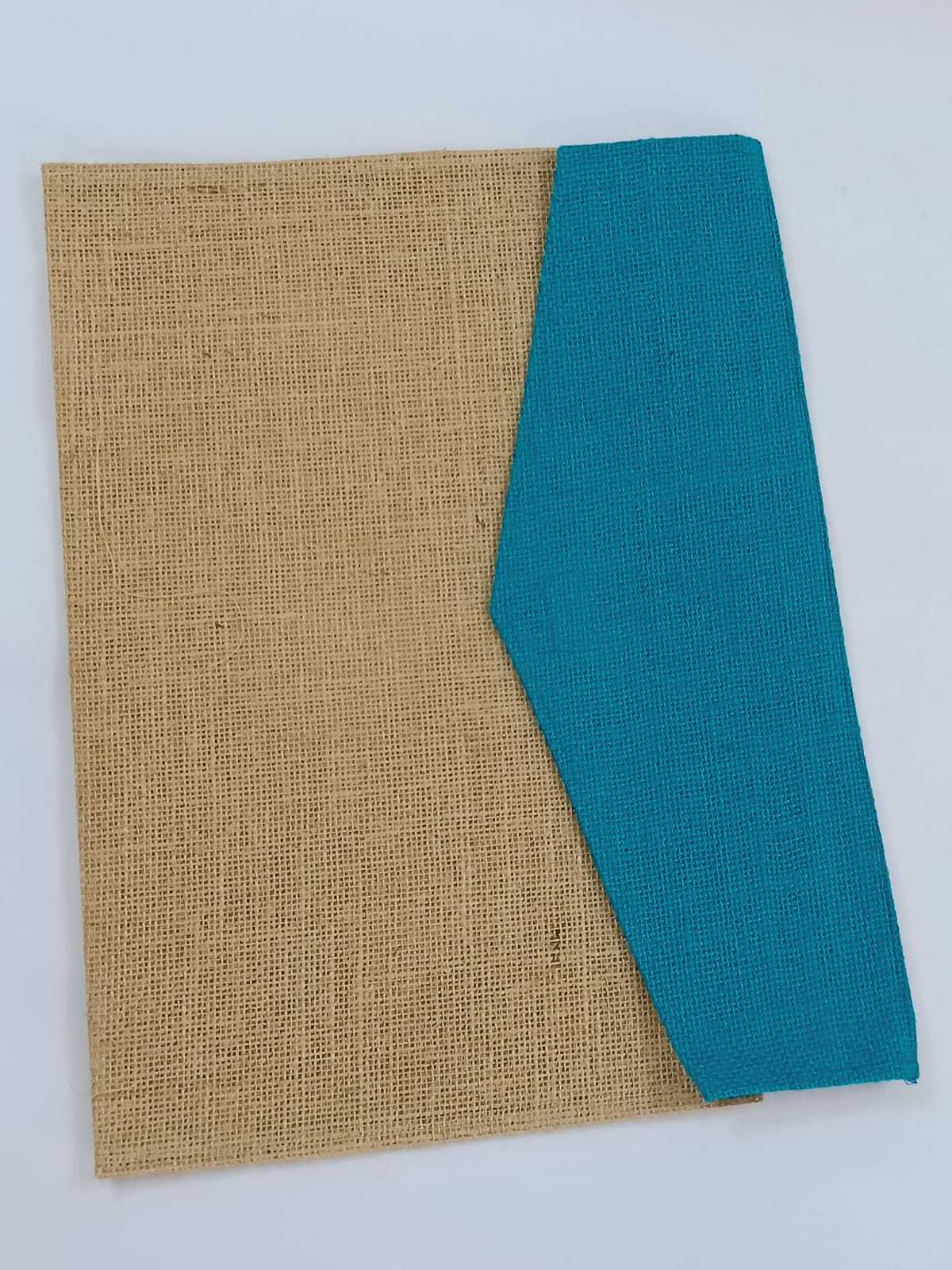 Jute Office File Folder Blue