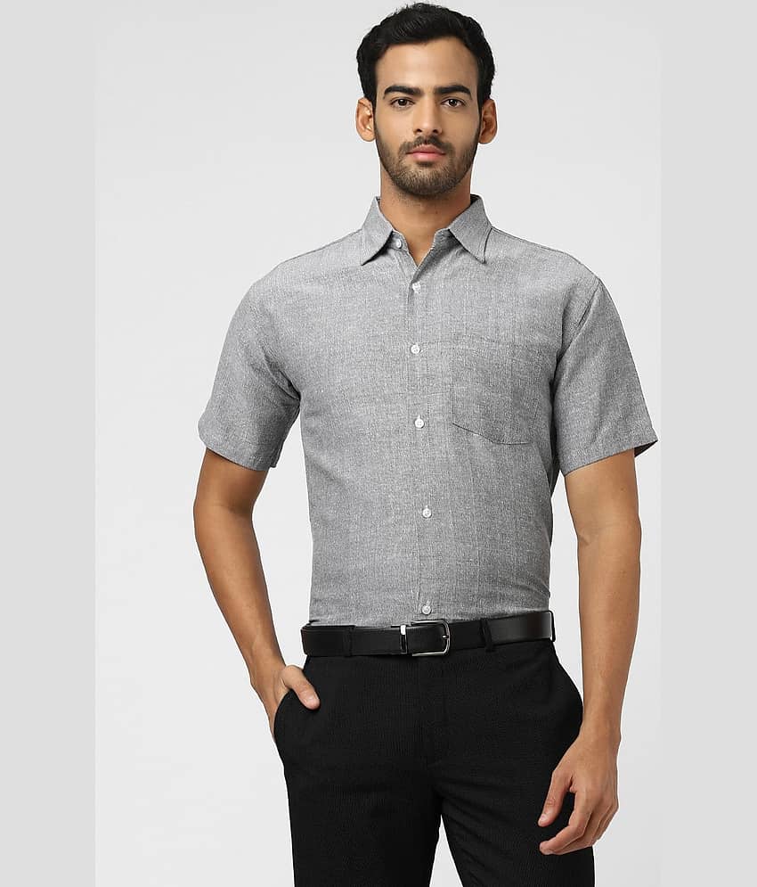 DESHBANDHU DBK - Grey Cotton Regular Fit Men's Formal Shirt (Pack of 1)