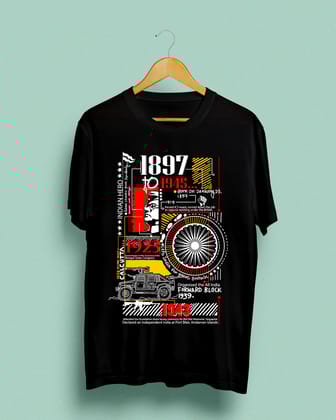 Netaji | BENGALI GRAPHICS TSHIRT |-Black / X-small