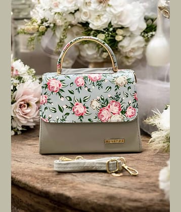 Fine Design Dark Grey PU Sling Bag