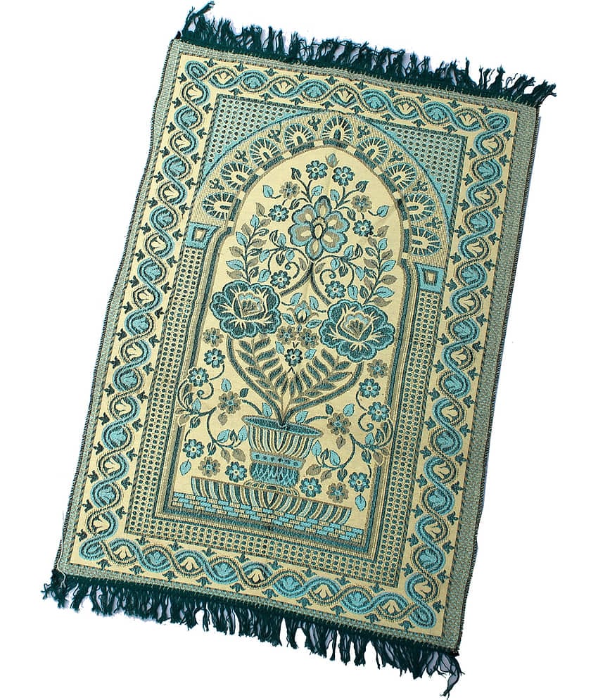 ADIRNY Yellow Single Cotton Prayer Mat ( 110 X 70 cm )