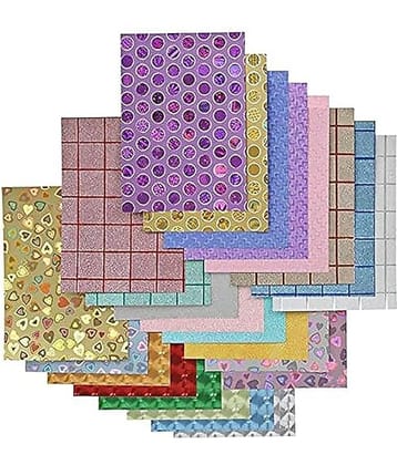 Eclet A4 Size Printed Decorative Sticker Sheet Paper Pre Printed Paper for Notebooks, Gifts, Paintings etc Pack of 10 Sheets (80GSM)C