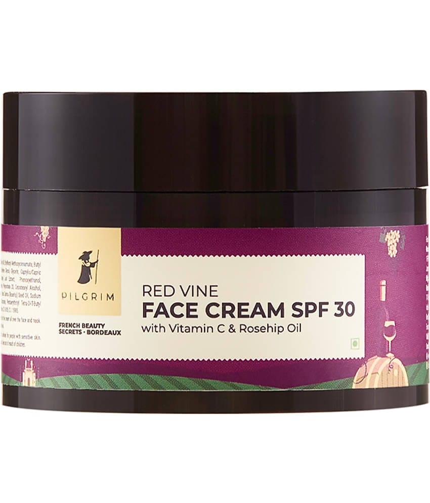 Pilgrim Red Vine Face Cream With Spf 30 Face Cream,For All Skin Type,50 G (pack Of 1)