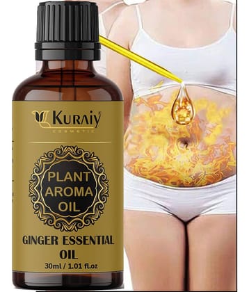 KURAIY Tummy Ginger Oil, For Belly Drainage Ginger Oil For BellyFat Reduction For Weight