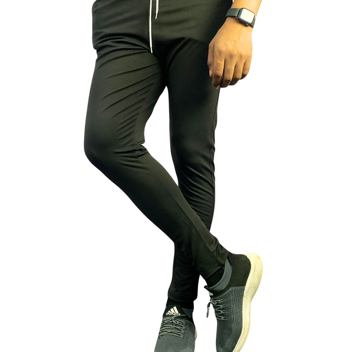 Wruxing Solid Men Black Track Pants