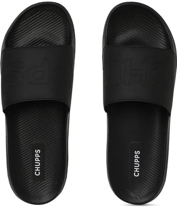 CHUPPS Black Men's Slide Flip Flop