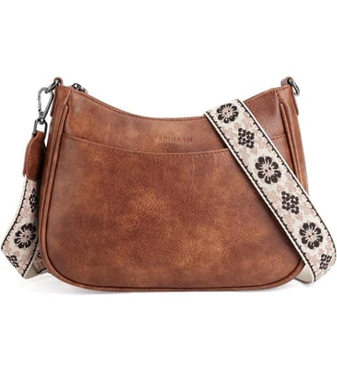 Women's PU Leather Zipper Sling Bag-PID63983 Women's PU Leather Zipper Sling Bag-PID63983